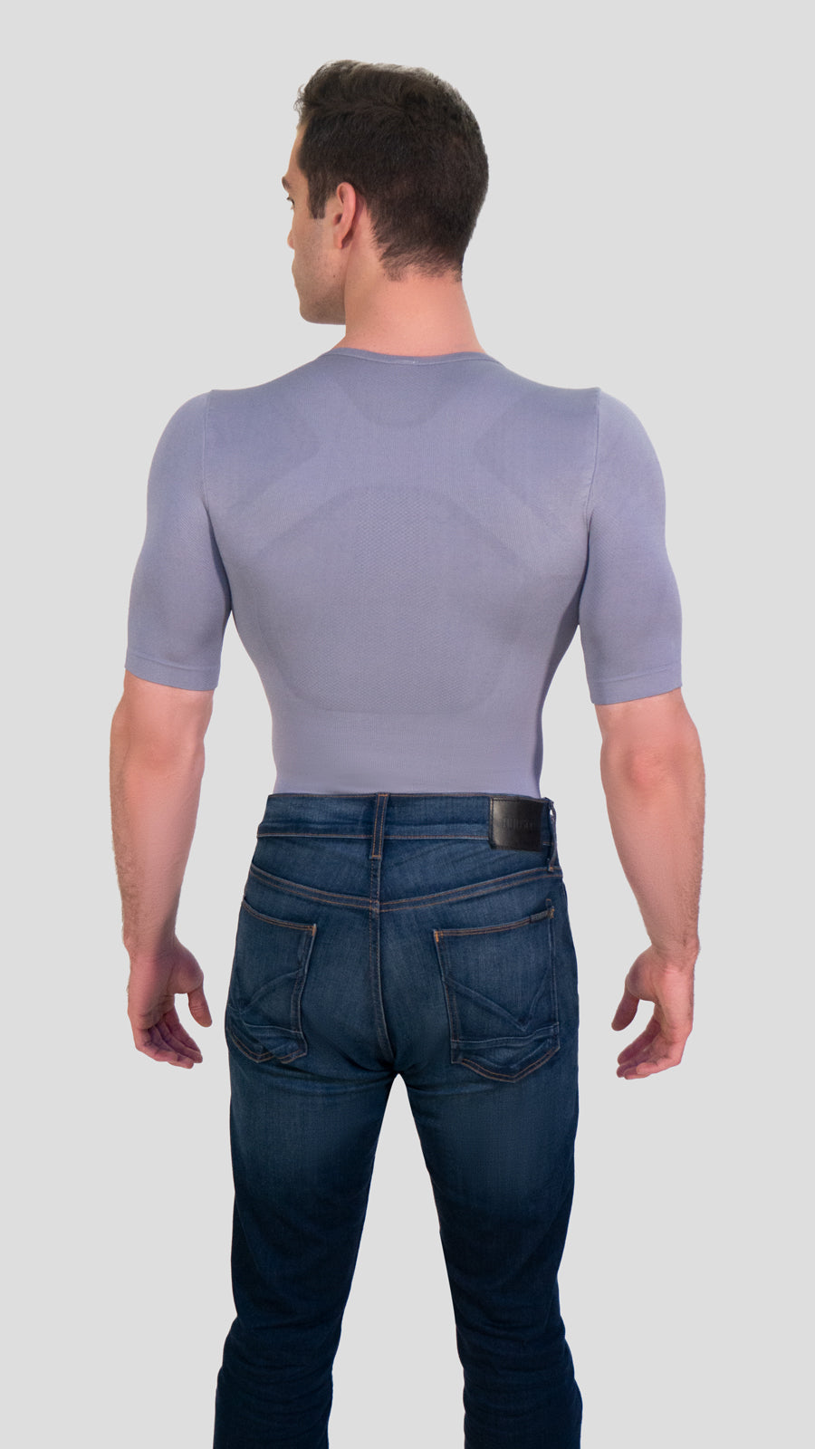 Sculpting Shapewear T-Shirt by I LOVE SHAPE USA – X-Back Support & Compression (S–XL)