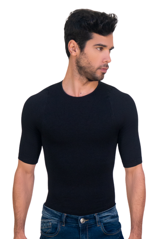 Sculpting Shapewear T-Shirt by I LOVE SHAPE USA – X-Back Support & Compression (S–XL)