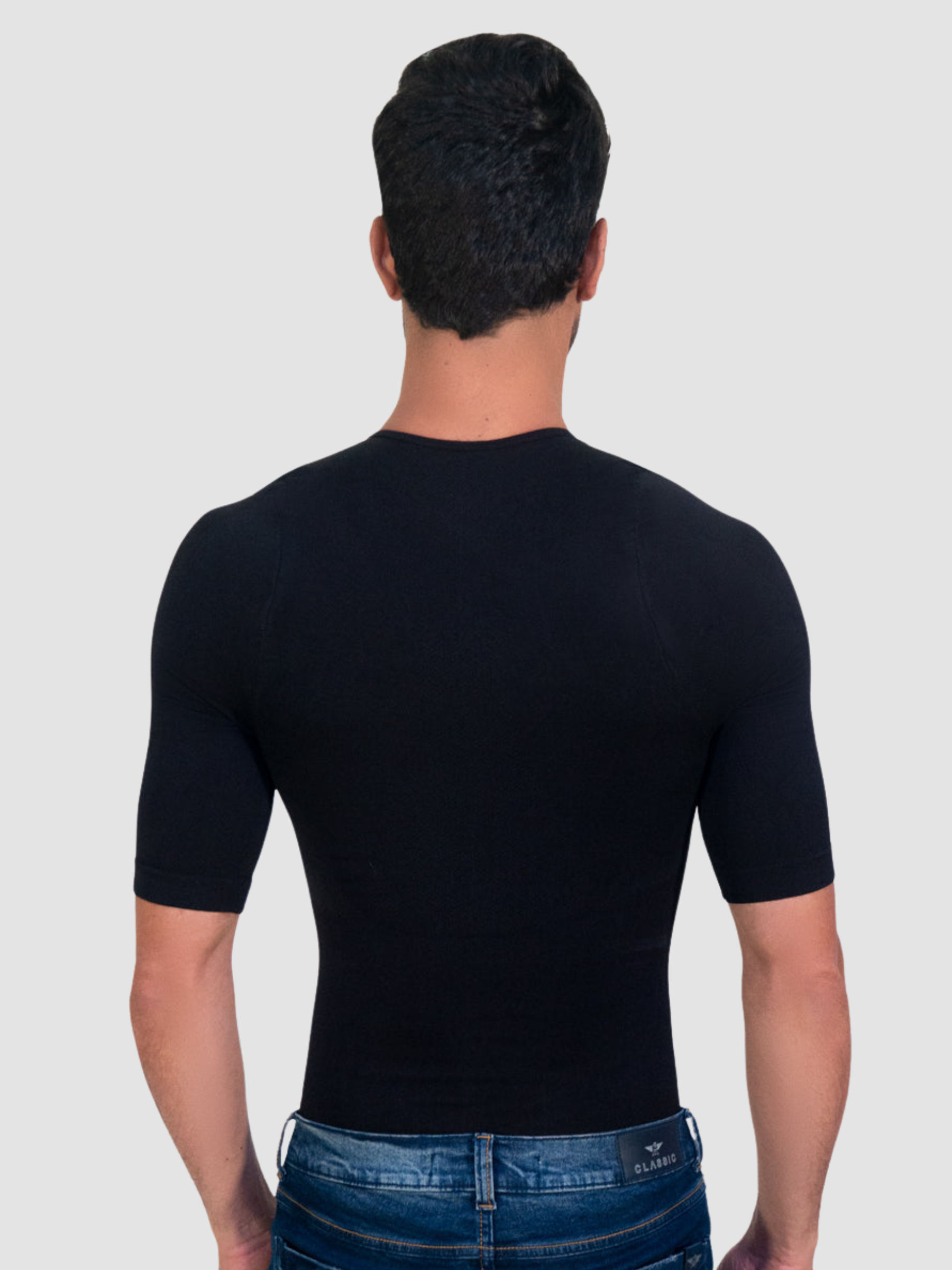 Sculpting Shapewear T-Shirt by I LOVE SHAPE USA – X-Back Support & Compression (S–XL)