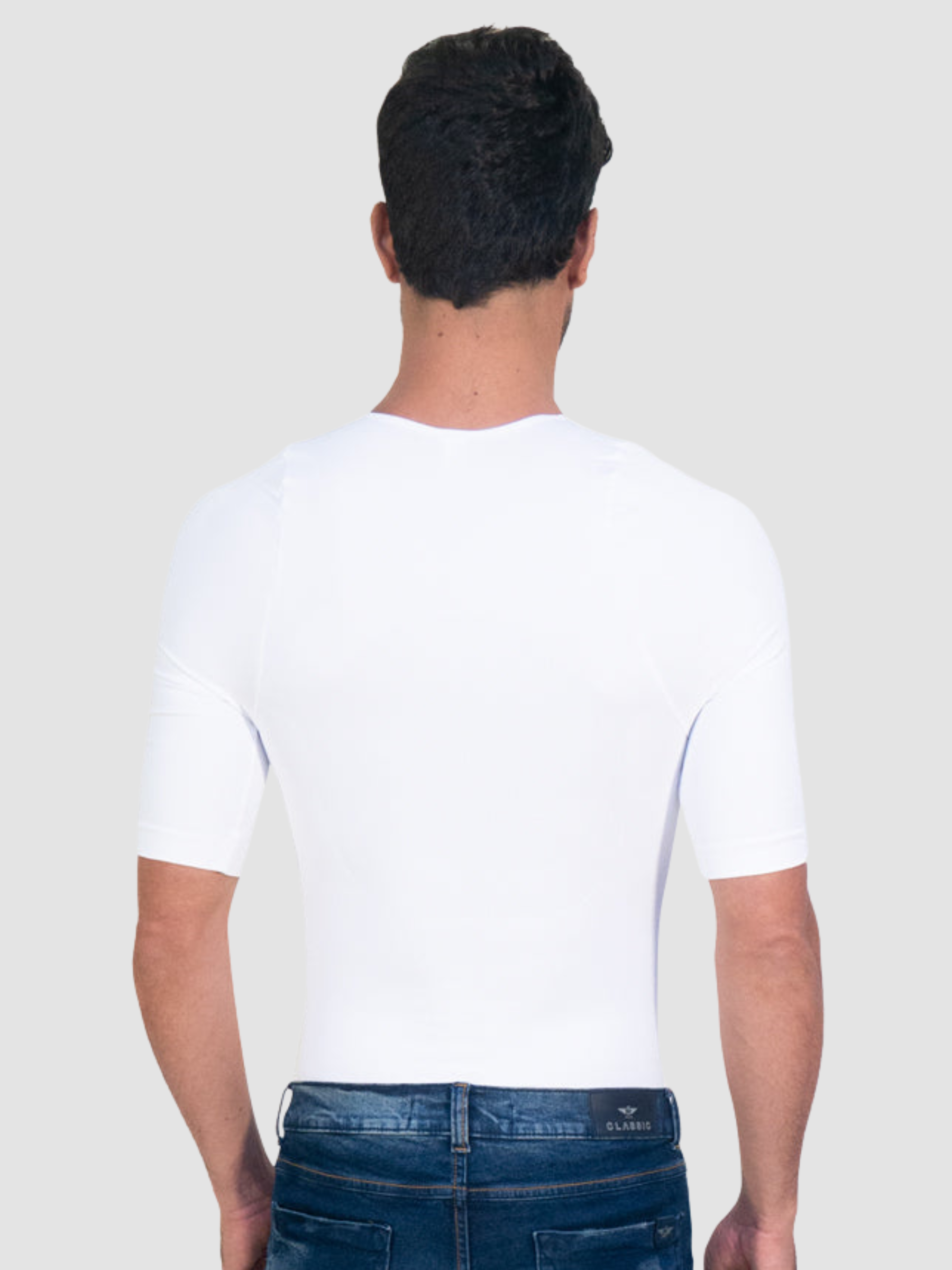 Sculpting Shapewear T-Shirt by I LOVE SHAPE USA – X-Back Support & Compression (S–XL)