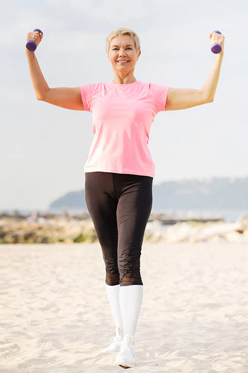 SANKOM® Patent Light Compression Socks – White